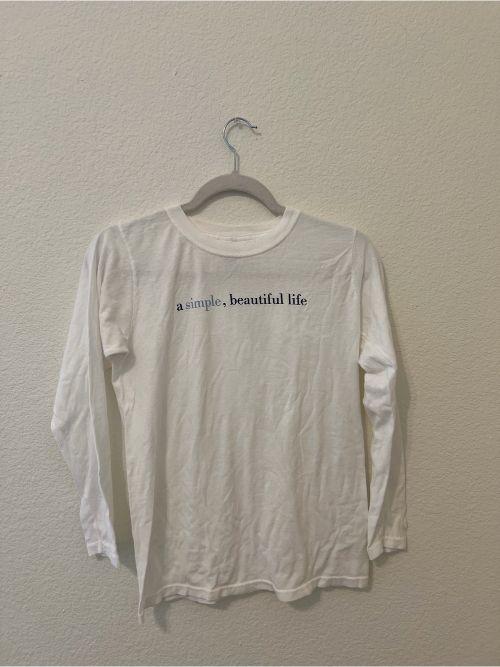 Seaside white long sleeve shirt